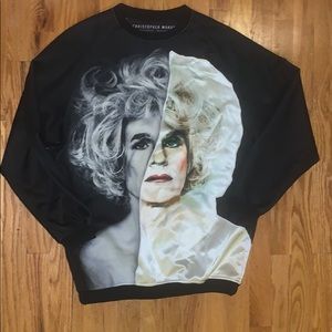 Oversized neoprene sweatshirt